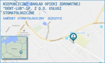 GABINET STOMATOLOGICZNY - NIEPUBLICZNY ZAKŁAD OPIEKI ZDROWOTNEJ "DENT-LUB" SP. Z O.O. USŁUGI STOMATOLOGICZNE - UL. ZIELONA 1,  OLESZYCE