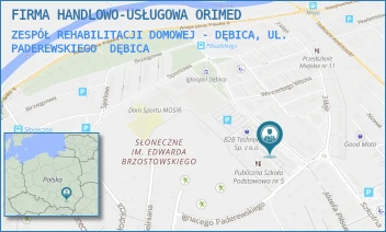 ZESPÓŁ REHABILITACJI DOMOWEJ - DĘBICA, UL. PADEREWSKIEGO - FIRMA HANDLOWO-USŁUGOWA ORIMED - UL. PADEREWSKIEGO 2,  DĘBICA