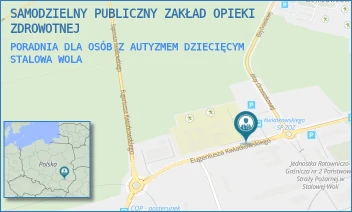 PORADNIA DLA OSÓB Z AUTYZMEM DZIECIĘCYM - SAMODZIELNY PUBLICZNY ZAKŁAD OPIEKI ZDROWOTNEJ - UL. EUGENIUSZA KWIATKOWSKIEGO 2,  STALOWA WOLA