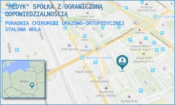 PORADNIA CHIRURGII URAZOWO-ORTOPEDYCZNEJ - "MEDYK" SPÓŁKA Z OGRANICZONĄ ODPOWIEDZIALNOŚCIĄ - UL. GENERAŁA LEOPOLDA OKULICKIEGO 36,  STALOWA WOLA