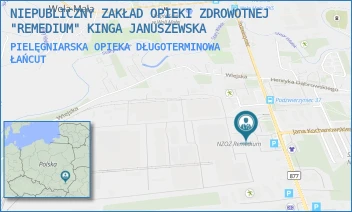 PIELĘGNIARSKA OPIEKA DŁUGOTERMINOWA - NIEPUBLICZNY ZAKŁAD OPIEKI ZDROWOTNEJ "REMEDIUM" KINGA JANUSZEWSKA - UL. PODZWIERZYNIEC 41,  ŁAŃCUT