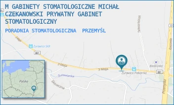 PORADNIA STOMATOLOGICZNA - M GABINETY STOMATOLOGICZNE MICHAŁ CZEKANOWSKI PRYWATNY GABINET STOMATOLOGICZNY - UL. 3 MAJA 24,  PRZEMYŚL