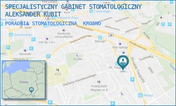 PORADNIA STOMATOLOGICZNA - SPECJALISTYCZNY GABINET STOMATOLOGICZNY ALEKSANDER KUBIT - UL. STEFANA KISIELEWSKIEGO 1,  KROSNO