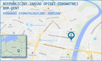 PORADNIA STOMATOLOGICZNA - NIEPUBLICZNY ZAKŁAD OPIEKI ZDROWOTNEJ BOR-DENT - UL. HENRYKA SIEMIRADZKIEGO 4/7,  RZESZÓW