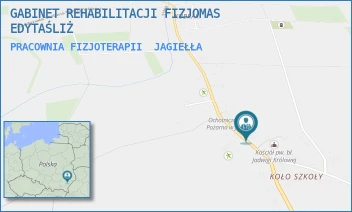 PRACOWNIA FIZJOTERAPII - GABINET REHABILITACJI FIZJOMAS EDYTAŚLIŻ - JAGIEŁŁA 275,  JAGIEŁŁA
