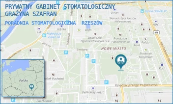 PORADNIA STOMATOLOGICZNA - PRYWATNY GABINET STOMATOLOGICZNY GRAŻYNA SZAFRAN - UL. KS. JERZEGO POPIEŁUSZKI 20A/54,  RZESZÓW