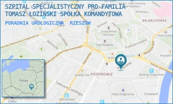 PORADNIA UROLOGICZNA - SZPITAL SPECJALISTYCZNY PRO-FAMILIA TOMASZ ŁOZIŃSKI SPÓŁKA KOMANDYTOWA - UL. PODPROMIE 8/1 A,  RZESZÓW