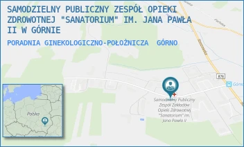 PORADNIA GINEKOLOGICZNO-POŁOŻNICZA - SZPITAL CHORÓB PŁUC I OPIEKA DŁUGOTERMINOWA IM. ŚW. JANA PAWŁA II W GÓRNIE - UL. RZESZOWSKA 5,  GÓRNO
