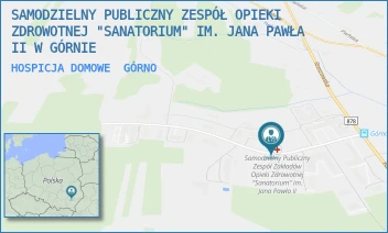 HOSPICJA DOMOWE - SZPITAL CHORÓB PŁUC I OPIEKA DŁUGOTERMINOWA IM. ŚW. JANA PAWŁA II W GÓRNIE - UL. RZESZOWSKA 5,  GÓRNO
