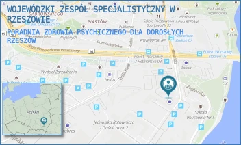 PORADNIA ZDROWIA PSYCHICZNEGO DLA DOROSŁYCH - WOJEWÓDZKI ZESPÓŁ SPECJALISTYCZNY W RZESZOWIE - UL. HETMAŃSKA 120,  RZESZÓW