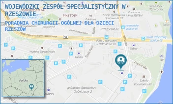 PORADNIA CHIRURGII OGÓLNEJ DLA DZIECI - WOJEWÓDZKI ZESPÓŁ SPECJALISTYCZNY W RZESZOWIE - UL. HETMAŃSKA 120,  RZESZÓW