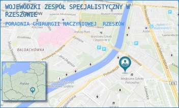 PORADNIA CHIRURGII NACZYNIOWEJ - WOJEWÓDZKI ZESPÓŁ SPECJALISTYCZNY W RZESZOWIE - UL. WARZYWNA 3,  RZESZÓW