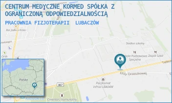 PRACOWNIA FIZJOTERAPII - CENTRUM MEDYCZNE KORMED SPÓŁKA Z OGRANICZONĄ ODPOWIEDZIALNOŚCIĄ - UL. TADEUSZA KOŚCIUSZKI 141,  LUBACZÓW