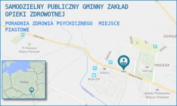 PORADNIA ZDROWIA PSYCHICZNEGO - SAMODZIELNY PUBLICZNY GMINNY ZAKŁAD OPIEKI ZDROWOTNEJ - UL. DWORSKA 14,  MIEJSCE PIASTOWE