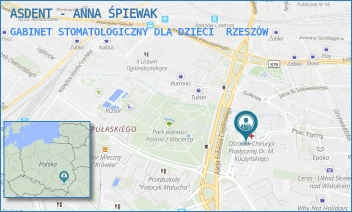 GABINET STOMATOLOGICZNY DLA DZIECI - ASDENT - ANNA ŚPIEWAK - UL. STANISŁAWA MONIUSZKI 8,  RZESZÓW