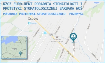 PORADNIA PROTETYKI STOMATOLOGICZNEJ - NZOZ EURO-DENT PORADNIA STOMATOLOGII I PROTETYKI STOMATOLOGICZNEJ BARBARA WOŚ - UL. JANA SKRZETUSKIEGO 18,  PRZEMYŚL
