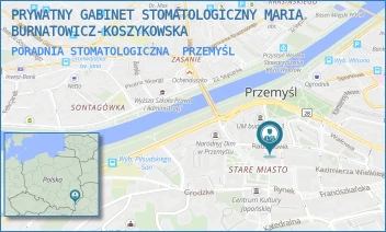 PORADNIA STOMATOLOGICZNA - PRYWATNY GABINET STOMATOLOGICZNY MARIA BURNATOWICZ-KOSZYKOWSKA - UL. RATUSZOWA 2,  PRZEMYŚL