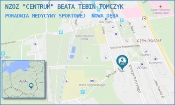 PORADNIA MEDYCYNY SPORTOWEJ - NZOZ "CENTRUM" BEATA TEBIN-TOMCZYK - UL. IGNACEGO KRASICKIEGO 19,  NOWA DĘBA