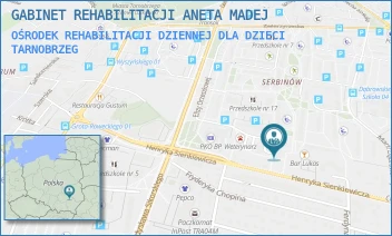 OŚRODEK REHABILITACJI DZIENNEJ DLA DZIECI - GABINET REHABILITACJI ANETA MADEJ - UL. HENRYKA SIENKIEWICZA 63/41,  TARNOBRZEG