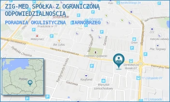 PORADNIA OKULISTYCZNA - ZIG-MED SPÓŁKA Z OGRANICZONĄ ODPOWIEDZIALNOŚCIĄ - UL. HENRYKA SIENKIEWICZA 64,  TARNOBRZEG