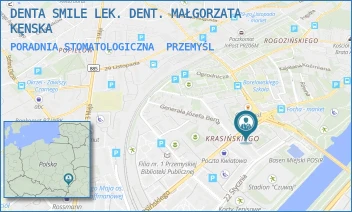 PORADNIA STOMATOLOGICZNA - DENTA SMILE LEK. DENT. MAŁGORZATA KĘNSKA - UL. ZYGMUNTA KRASIŃSKIEGO 26,  PRZEMYŚL