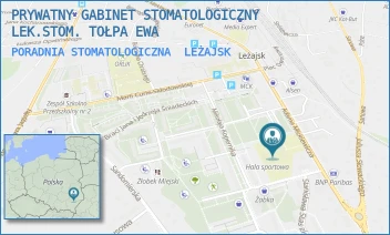PORADNIA STOMATOLOGICZNA - PRYWATNY GABINET STOMATOLOGICZNY LEK.STOM. TOŁPA EWA - UL. ADAMA MICKIEWICZA 51,  LEŻAJSK