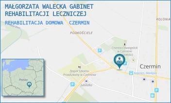 REHABILITACJA DOMOWA - MAŁGORZATA WALECKA GABINET REHABILITACJI LECZNICZEJ - CZERMIN 43,  CZERMIN