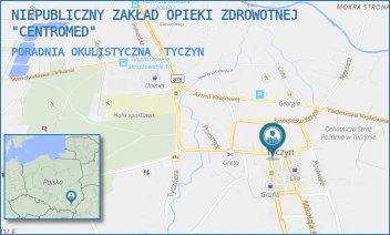 PORADNIA OKULISTYCZNA - NIEPUBLICZNY ZAKŁAD OPIEKI ZDROWOTNEJ "CENTROMED" - UL. RYNEK 13,  TYCZYN