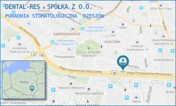 PORADNIA STOMATOLOGICZNA - DENTAL-RES  SPÓŁKA Z O.O. - UL. DOMINIKAŃSKA 1A,  RZESZÓW