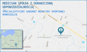 SPECJALISTYCZNY GABINET MEDYCYNY SPORTOWEJ - MEDICSAN SPÓŁKA Z OGRANICZONĄ ODPOWIEDZIALNOŚCIĄ - UL. ŚW. FLORIANA 2,  NOWOSIELCE
