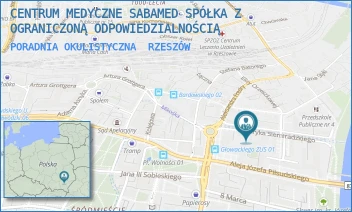 PORADNIA OKULISTYCZNA - CENTRUM MEDYCZNE SABAMED SPÓŁKA Z OGRANICZONĄ ODPOWIEDZIALNOŚCIĄ - UL. HENRYKA SIEMIRADZKIEGO 6,  RZESZÓW