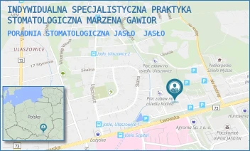 PORADNIA STOMATOLOGICZNA JASŁO - INDYWIDUALNA SPECJALISTYCZNA PRAKTYKA STOMATOLOGICZNA MARZENA GAWIOR - UL. NA KOTLINĘ 11,  JASŁO