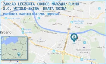 PORADNIA KARDIOLOGICZNA - ZAKŁAD LECZENIA CHORÓB NARZĄDU RUCHU S.C. WITOLD SKIBA, BEATA SKIBA - UL. BURSAKI 29B,  KROSNO