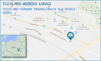 FIZJO-MED OŚRODEK REHABILITACJI DLA DZIECI - FIZJO-MED WOŹNICA ŁUKASZ - UL. TYSIĄCLECIA 9,  NISKO