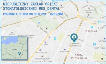 PORADNIA STOMATOLOGICZNA - NIEPUBLICZNY ZAKŁAD OPIEKI STOMATOLOGICZNEJ RES_DENTAL - UL. HETMAŃSKA 21/130-131,  RZESZÓW