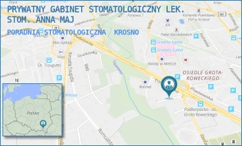 PORADNIA STOMATOLOGICZNA - PRYWATNY GABINET STOMATOLOGICZNY LEK. STOM. ANNA MAJ - UL. KARD. STEFANA WYSZYŃSKIEGO 6,  KROSNO