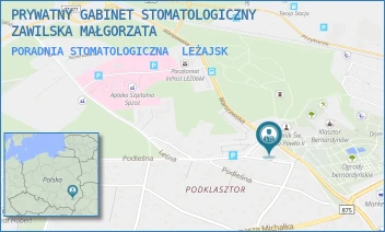 PORADNIA STOMATOLOGICZNA - PRYWATNY GABINET STOMATOLOGICZNY ZAWILSKA MAŁGORZATA - UL. PLAC MARIACKI 9,  LEŻAJSK