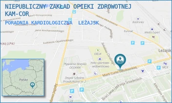 PORADNIA KARDIOLOGICZNA - NIEPUBLICZNY ZAKŁAD OPIEKI ZDROWOTNEJ KAM-COR - UL. M.C. SKŁODOWSKIEJ 4 B,  LEŻAJSK