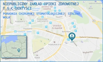 PORADNIA CHIRURGII STOMATOLOGICZNEJ - NIEPUBLICZNY ZAKŁAD OPIEKI ZDROWOTNEJ T.G.C-DENTYŚCI - UL. KRZYWA 58,  STALOWA WOLA