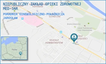 PORADNIA GINEKOLOGICZNO-POŁOŻNICZA - NIEPUBLICZNY ZAKŁAD OPIEKI ZDROWOTNEJ MED-JAR - UL. 3-GO MAJA 65,  JAROSŁAW