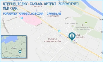 PORADNIA KARDIOLOGICZNA - NIEPUBLICZNY ZAKŁAD OPIEKI ZDROWOTNEJ MED-JAR - UL. 3-GO MAJA 65,  JAROSŁAW