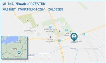 GABINET STOMATOLOGICZNY - ALINA NOWAK-GRZESIUK - UL. ZGŁOBIEŃ 67A,  ZGŁOBIEŃ