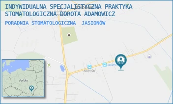 PORADNIA STOMATOLOGICZNA - INDYWIDUALNA SPECJALISTYCZNA PRAKTYKA STOMATOLOGICZNA DOROTA ADAMOWICZ - UL. - 283A,  JASIONÓW