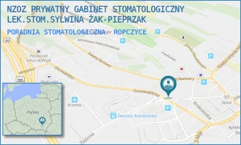 PORADNIA STOMATOLOGICZNA - NZOZ PRYWATNY GABINET STOMATOLOGICZNY LEK.STOM.SYLWINA ŻAK-PIEPRZAK - UL. KRÓLA KAZIMIERZA WIELKIEGO 16,  ROPCZYCE