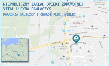 PORADNIA GRUŹLICY I CHORÓB PŁUC - NIEPUBLICZNY ZAKŁAD OPIEKI ZDROWOTNEJ VITAL LUCYNA PAWLACZYK - UL. WŁADYSŁAWA WARNEŃCZYKA 7/1A,  MIELEC