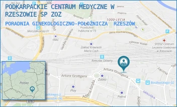 PORADNIA GINEKOLOGICZNO-POŁOŻNICZA - PODKARPACKIE CENTRUM MEDYCZNE W RZESZOWIE SP ZOZ - DWORCOWY 2,  RZESZÓW