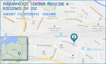 GABINET FIZJOTERAPII - PODKARPACKIE CENTRUM MEDYCZNE W RZESZOWIE SP ZOZ - PL. DWORCOWY 2,  RZESZÓW
