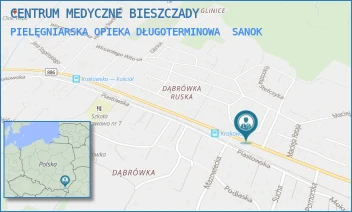 PIELĘGNIARSKA OPIEKA DŁUGOTERMINOWA - CENTRUM MEDYCZNE BIESZCZADY - UL. KRAKOWSKA 76,  SANOK