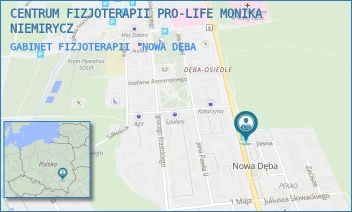 GABINET FIZJOTERAPII - CENTRUM FIZJOTERAPII PRO-LIFE MONIKA NIEMIRYCZ - UL. JASNA 6,  NOWA DĘBA