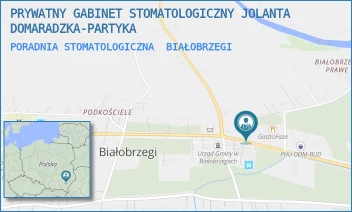 PORADNIA STOMATOLOGICZNA - PRYWATNY GABINET STOMATOLOGICZNY JOLANTA DOMARADZKA-PARTYKA - UL. BIAŁOBRZEGI 3A,  BIAŁOBRZEGI